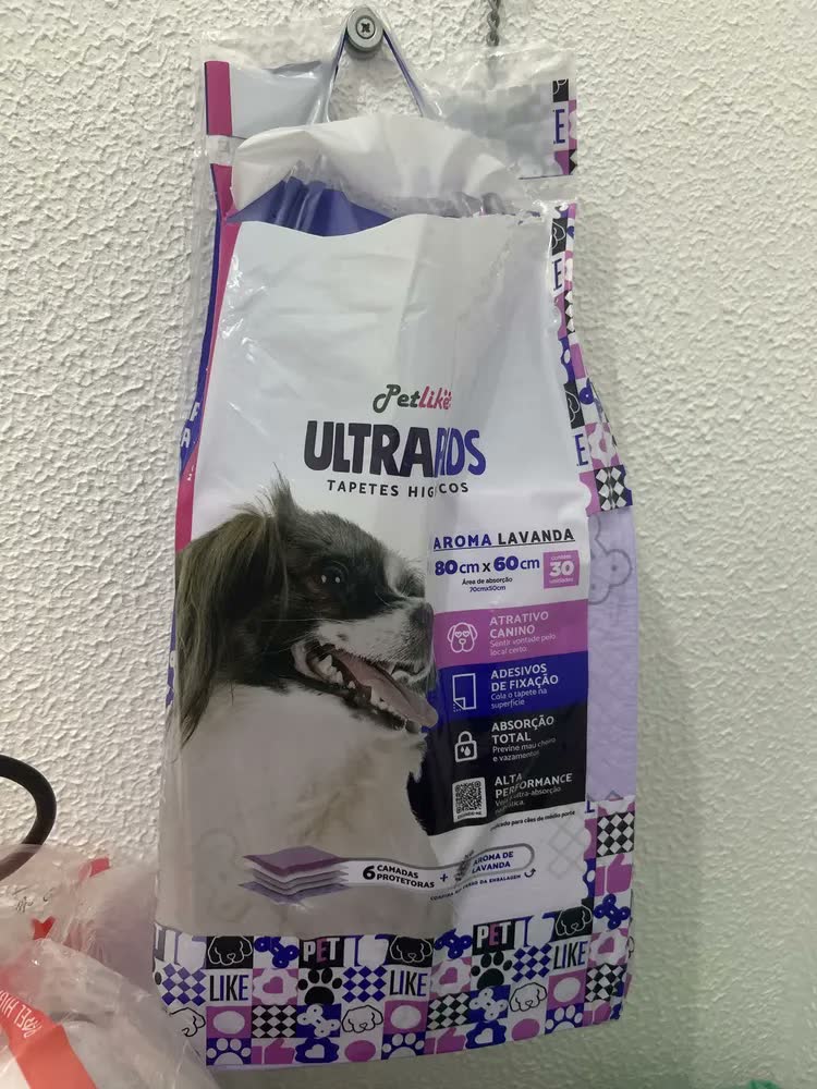 foto de Tapete Higiênico Ultra Pad 60un 80x60 Lavanda Cães