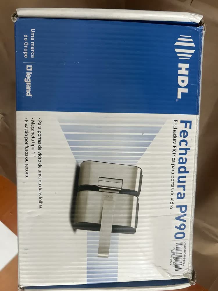 foto de Fechadura P/ Porta De Vidro Hdl Pv90 1r Reversível 12V