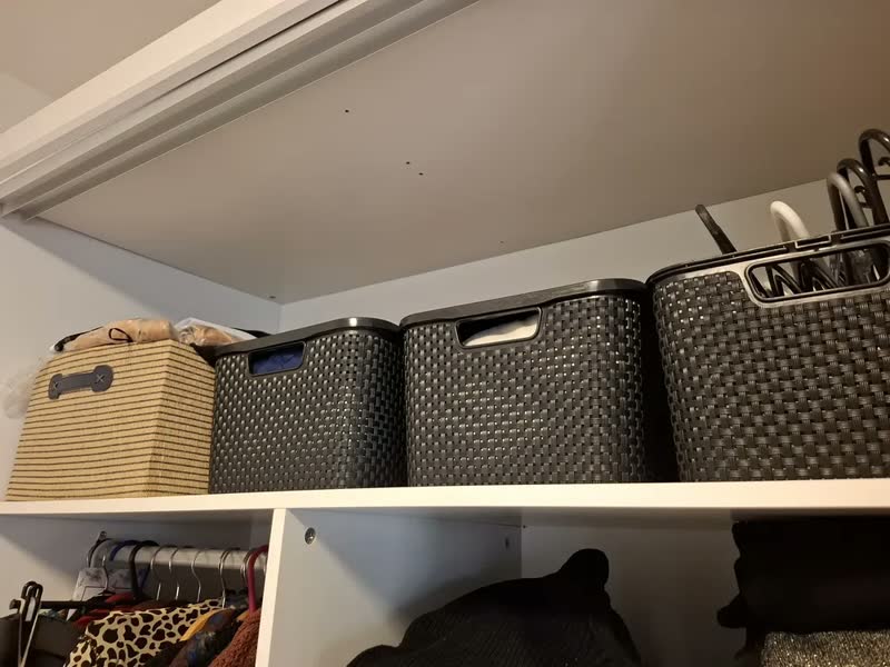 foto de Caixa Organizadora Rattan Preta Com Tampa 20L Arqplast 25598