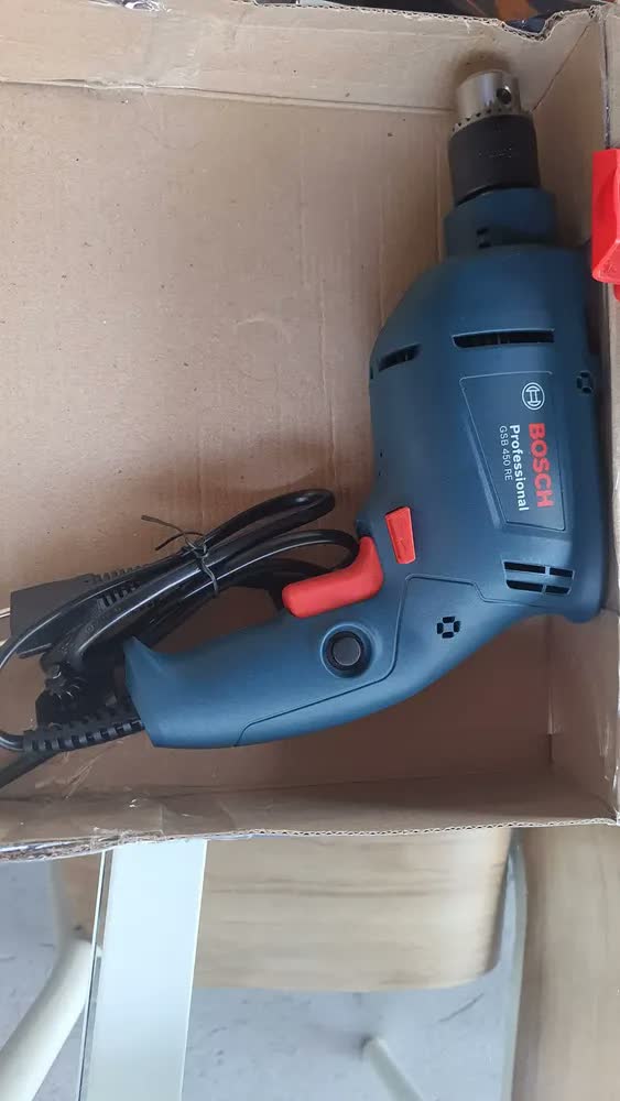 foto de Furadeira De Impacto Bosch Gsb 450 Re 3/8 Pol 450w + Kit de Pontas e Brocas BOSCH X-Line 33 pçs