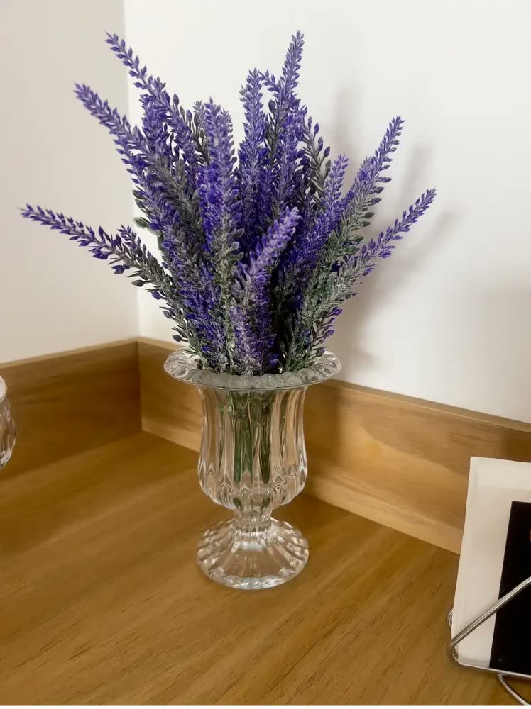 foto de Lyor Renaissance Vaso com pé de vidro 14 cm Transparente