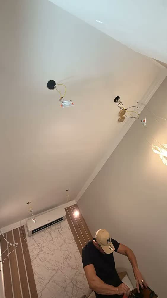foto de Kit 10 Spot Led Redondo Embutir 5w Avant Teto Gesso Cor Branco-Frio 6500K