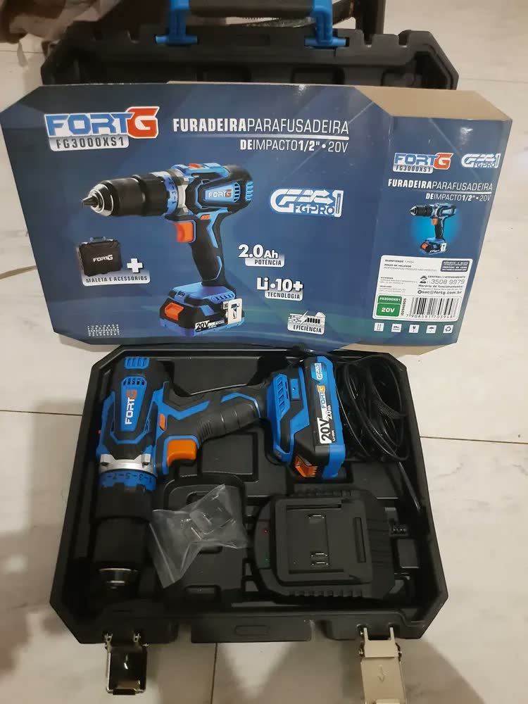 foto de Furadeira Impacto Deko 900W 1/2 Polegadas 45000bpm Com Maleta
