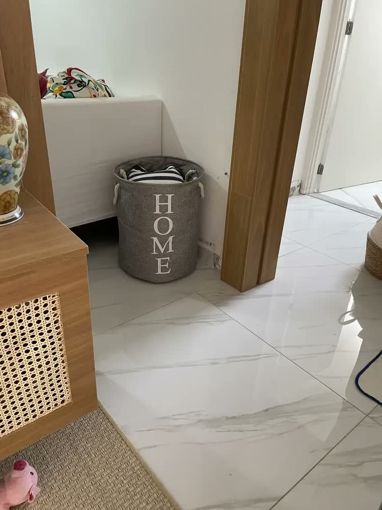 foto de Cesto Organizador Multiuso Roupa Suja Dobrável Home