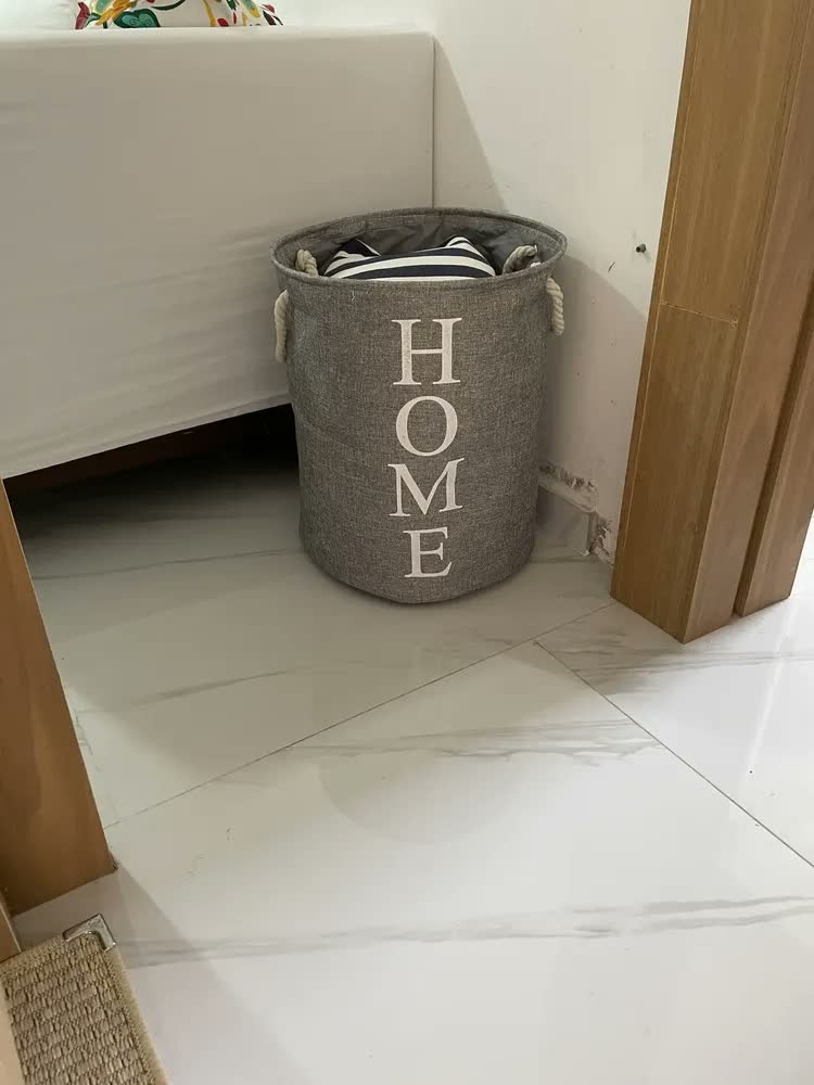 foto de Cesto Organizador Multiuso Roupa Suja Dobrável Home
