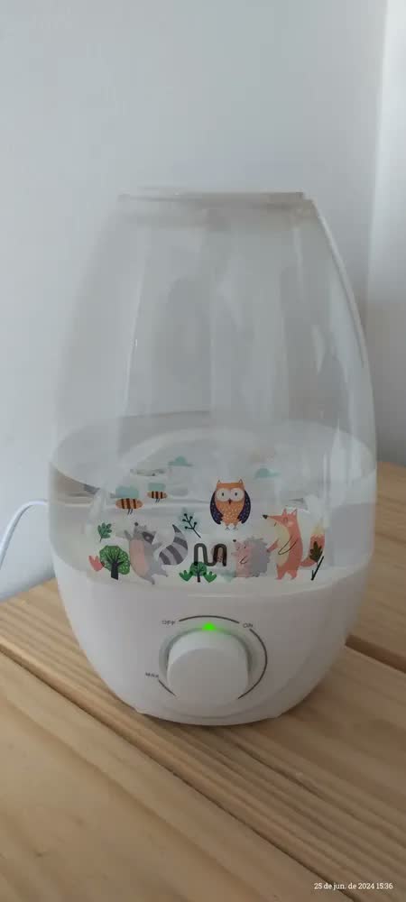 foto de Umidificador De Ar Clear Tank 2,1L Bivolt Com Aromaterapia Saída Dupla Névoa Silenciosa Cobertura de Até 35m² - HC210