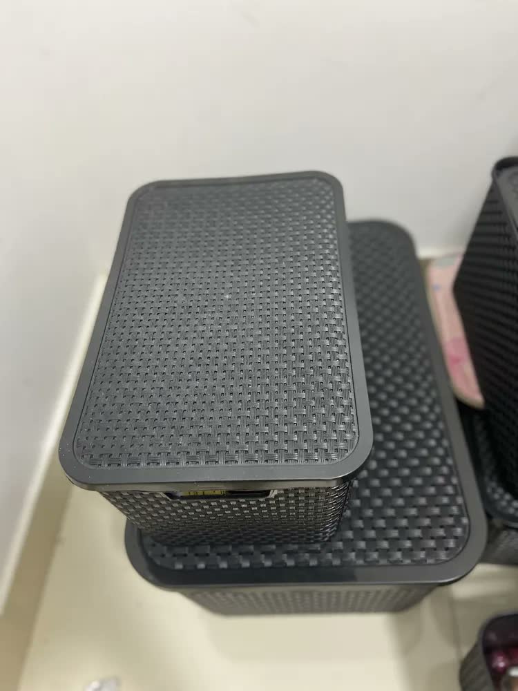 foto de Caixa Organizadora Rattan Branca 15 Litros Arqplast