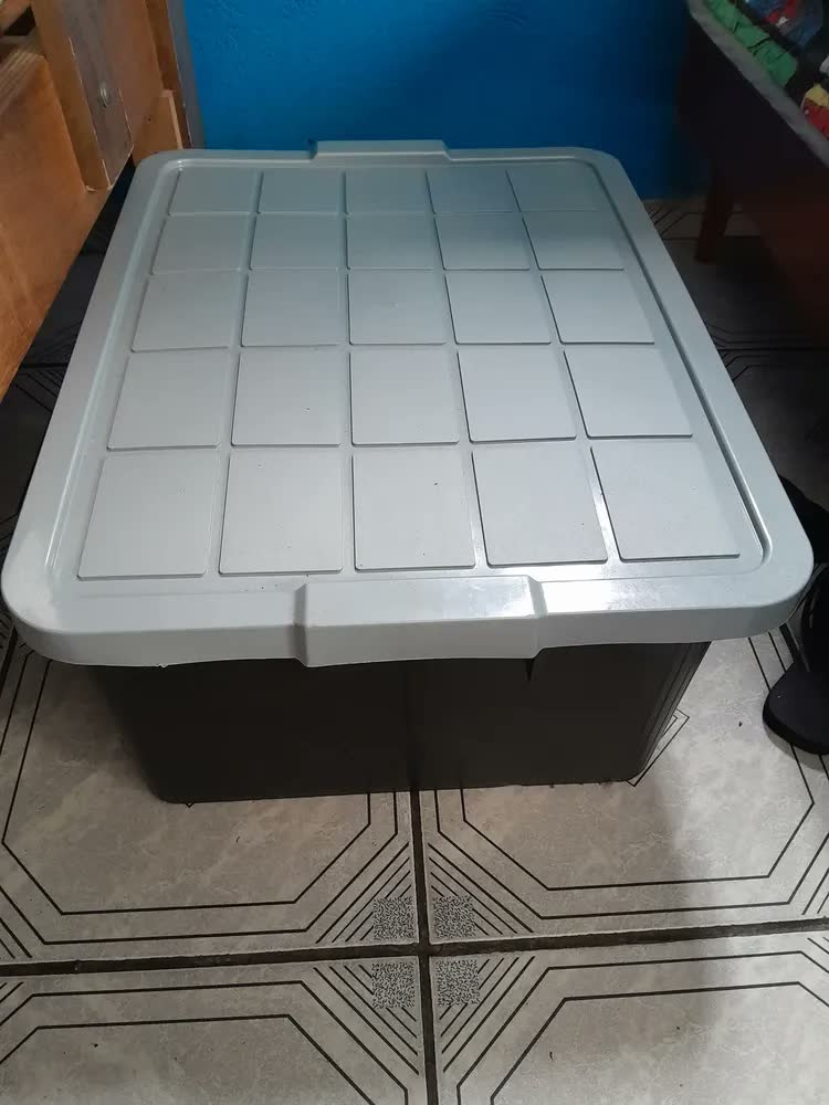 foto de Caixa Organizadora Rattan Branca 15 Litros Arqplast