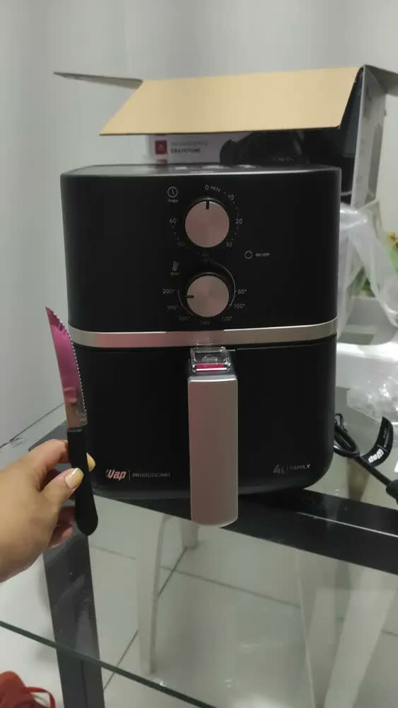 foto de Fritadeira Elétrica Wap Air Fryer Family 4l Antiaderente E Com Desligamento Automático 1500w 127V