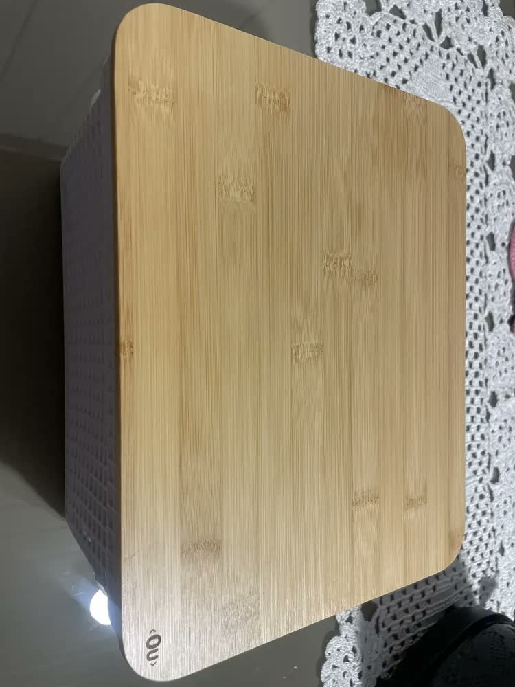 foto de Cesto Organizador Grid 8l Com Tampa Bambu Preto - Ou