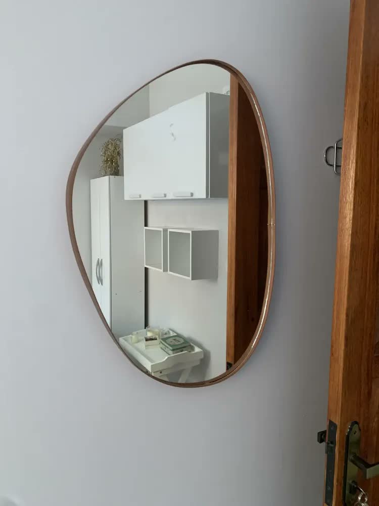foto de Espelho orgánico de parede Orgánico do 60cm x 40cm Preto