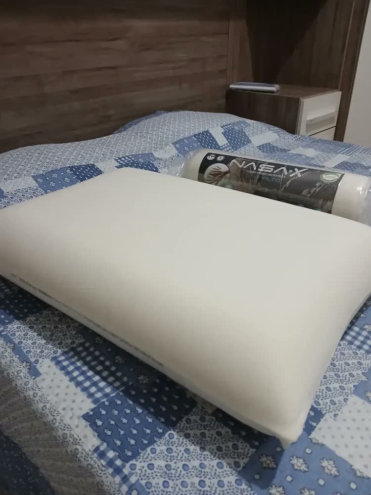 foto de Duoflex Nasa macio térmico travesseiro inteligente tradicional 58cm e 10cm cor branco 2 unidades