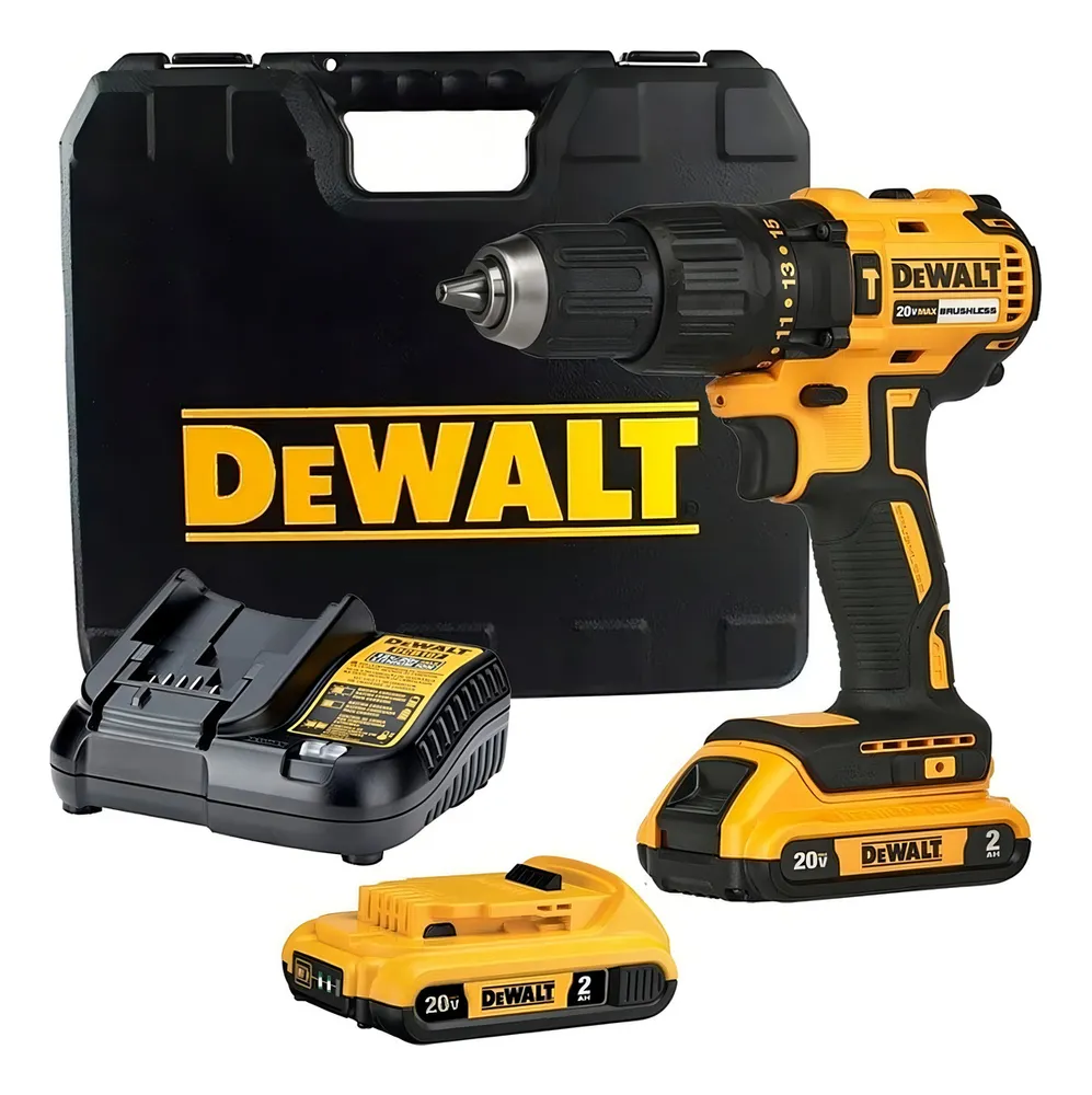 foto de Furadeira de impacto sem fio Dewalt DCD7781d2-b3 1/2, cor amarela