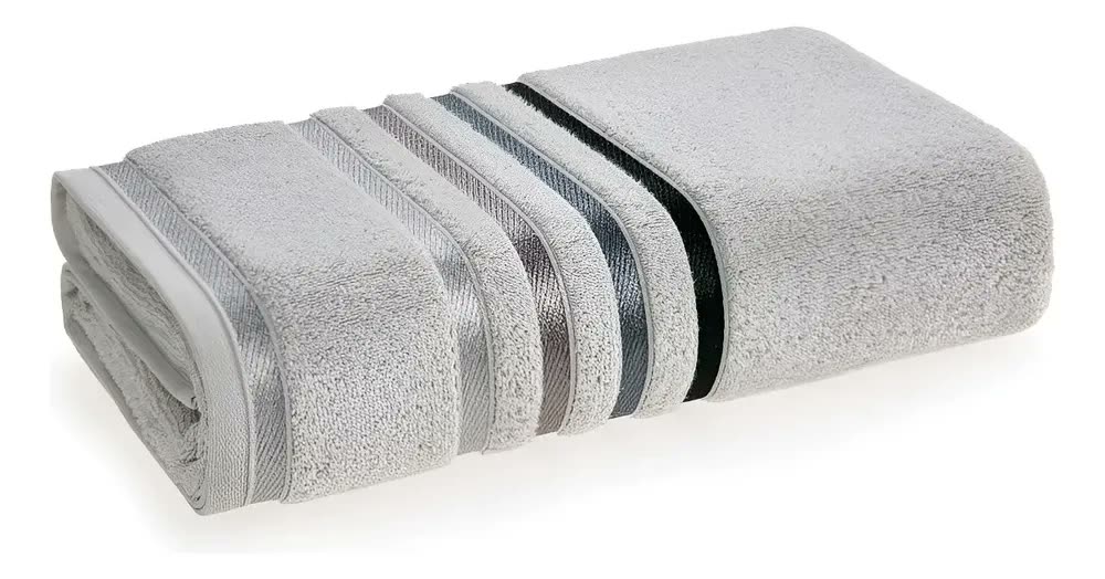 Toalha De Banho Karsten Fio Penteado Lumina Mineral/cinza Cor U