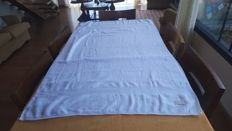 foto de Buddemeyer jogo de toalhas 5 pçs fio penteado canelado gigante 90/150 Bege/Kaki