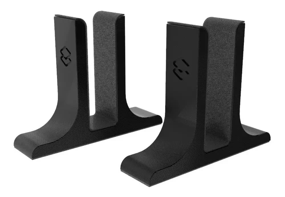 foto de Suporte mesa notebook fechado notebooks com espessura até 2cm organização setup escritório casa quarto sala moderno elegante fixação f