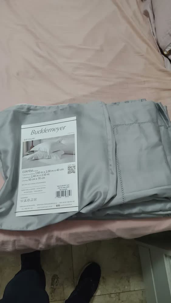 foto de Jogo De Cama Queen Buddemeyer Vision New Colors Branco 4p