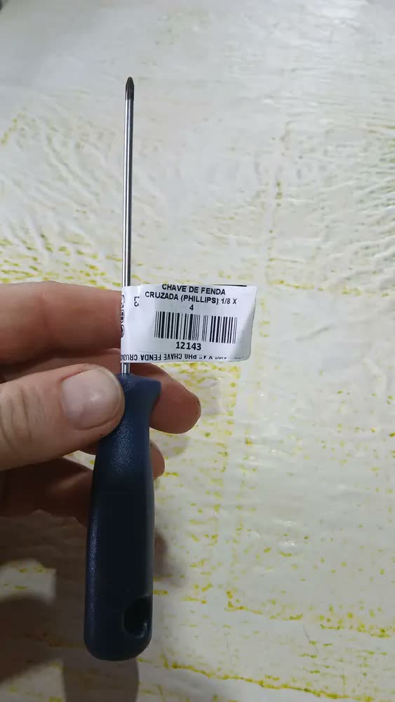 foto de Chave De Fenda Ponta Cruzada Philips Ph0 1/8x4 Pol 3x100mm