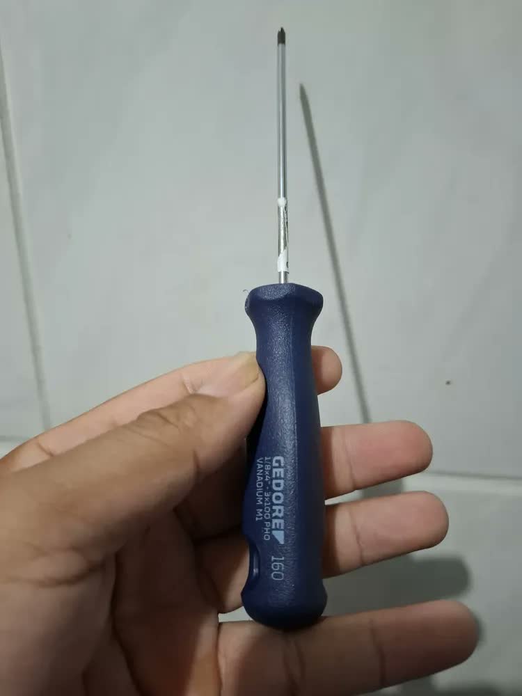 foto de Chave De Fenda Ponta Cruzada Philips Ph0 1/8x4 Pol 3x100mm