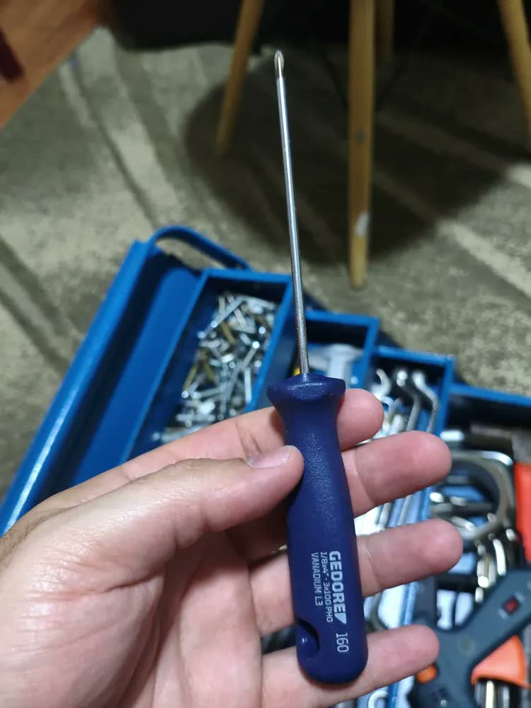 foto de Chave De Fenda Ponta Cruzada Philips Ph0 1/8x4 Pol 3x100mm