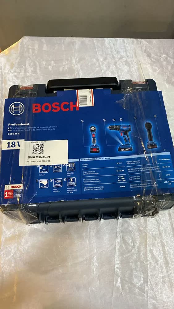 foto de Parafusadeira Furadeira de Impacto GSB 185-LI 2 Baterias, Carregador e Maleta