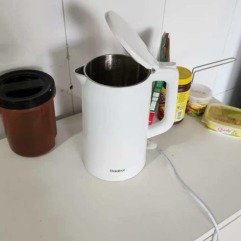 foto de Chaleira Elétrica 1,7l Gaabor 1500w Aço Inox E Cabo Retrátil Cor Branco