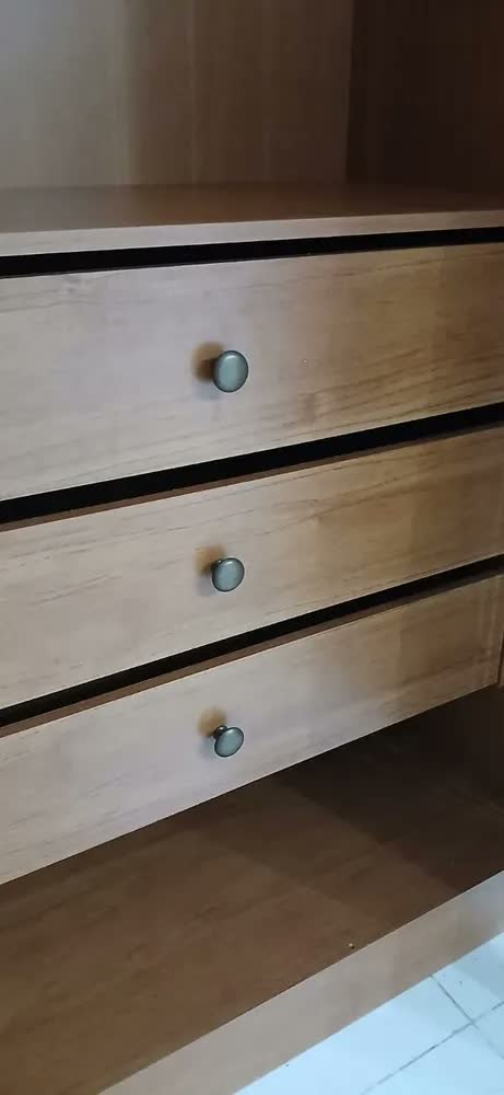 foto de Guarda Roupa Casal Ripado 6 Portas 6 Gavetas 275cm Espresso