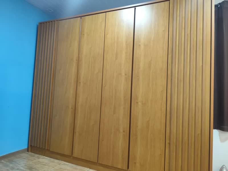 foto de Guarda Roupa Casal Ripado 6 Portas 6 Gavetas 275cm Espresso