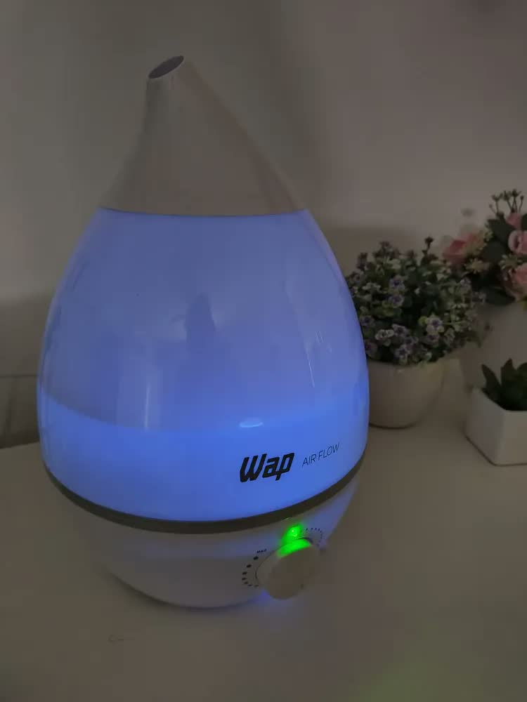 foto de Umidificador Com Luminária e Difusor de Aromas Air Flow Branco e Cinza WAP 127V/220V