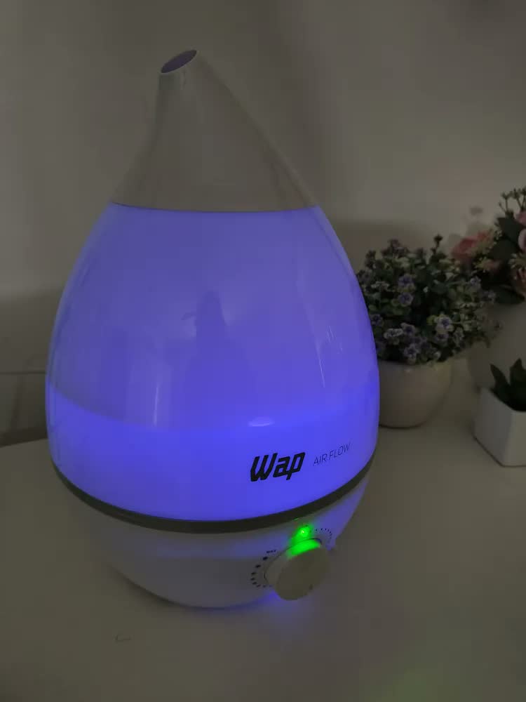 foto de Umidificador Com Luminária e Difusor de Aromas Air Flow Branco e Cinza WAP 127V/220V