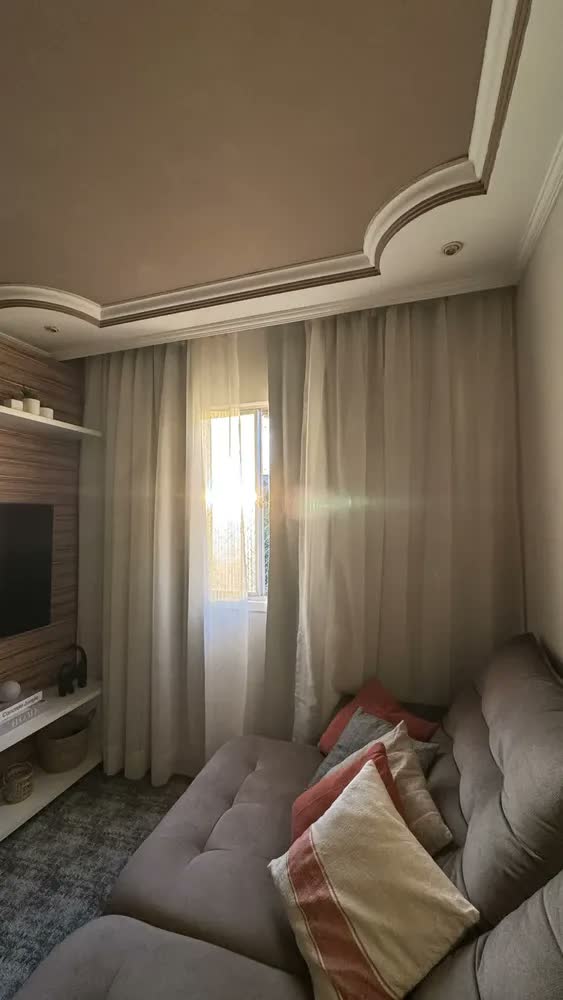 foto de Cortina Linho Blackout 100% 6,00m Sob Medida Trilho Duplo