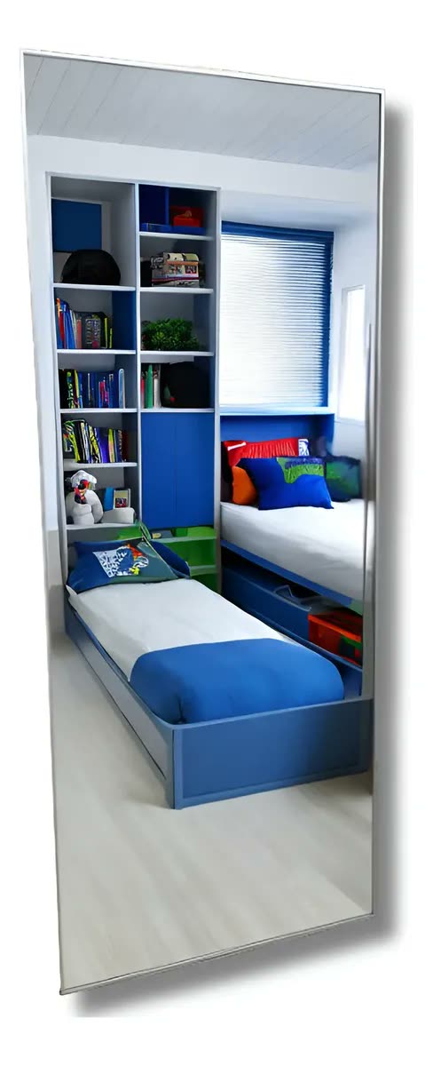 Espelho Grande Sala Quarto 170x60 Prata Preto Bronze Inox