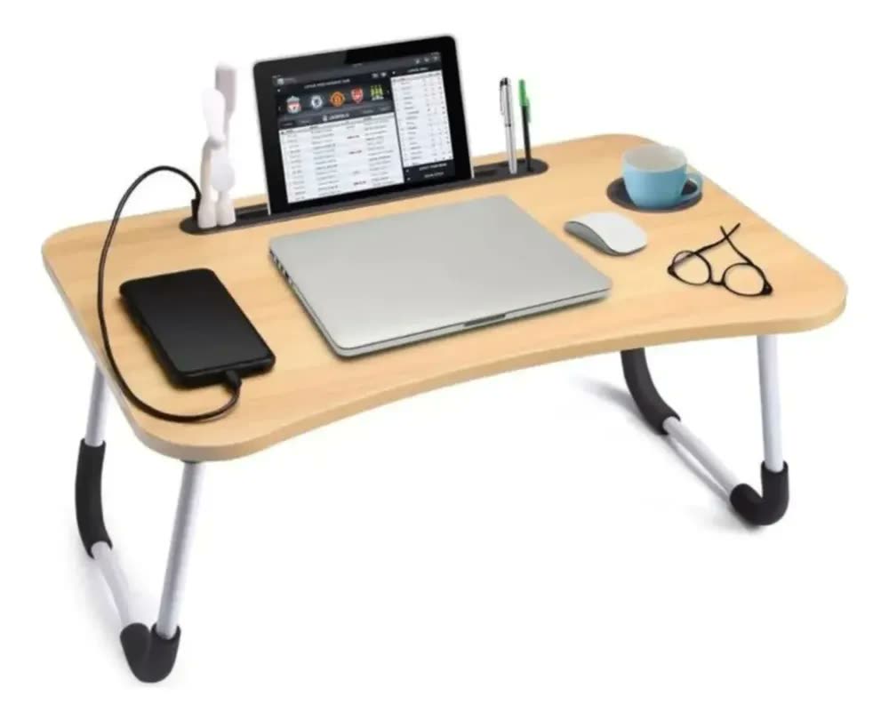 Mesa Dobrável Para Notebook Ergonômica Lehmox, Para Cama e Sofá