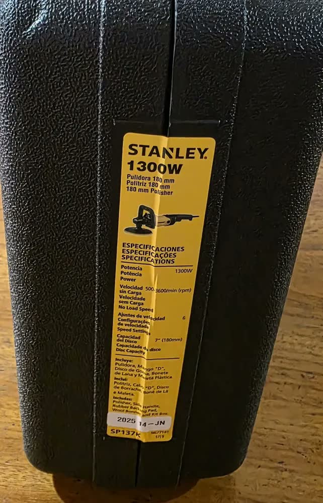 foto de Politriz Profissional Stanley 1300W 3000RPM 189mm SP137K-B2