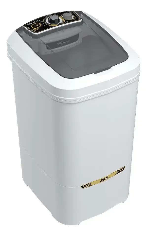 Tanquinho/máquina De Lavar Roupas Semi-auto 20,5kg Newmaq Cor Branco