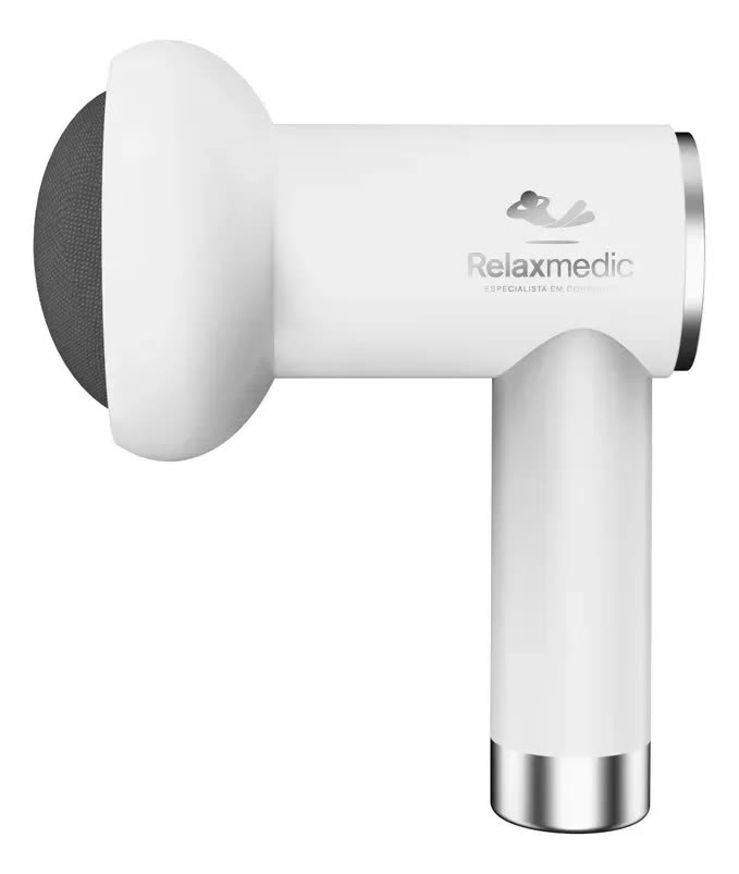 foto de Massageador Elétrico Portátil Orbit Touch Sem Fio Relaxmedic Cor Branco