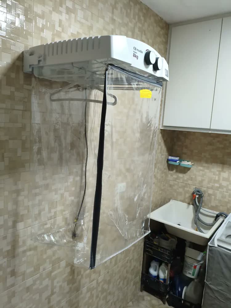foto de Secadora De Parede Mueller Solaris Timer 120 Minutos 8 Kg Cor Branco