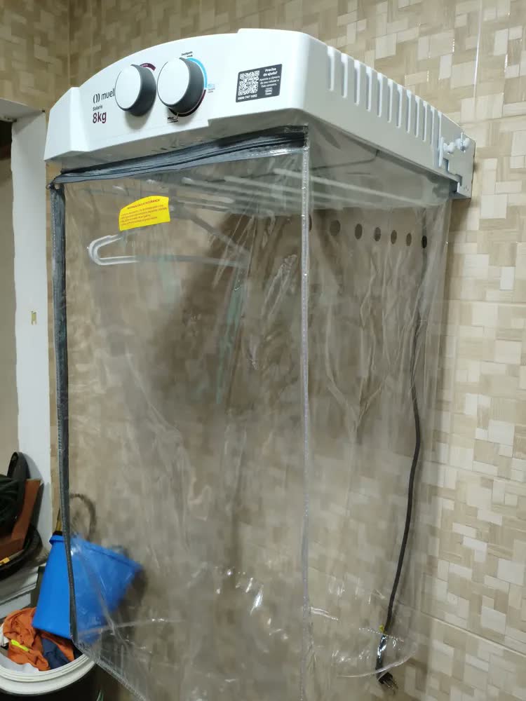 foto de Secadora De Parede Mueller Solaris Timer 120 Minutos 8 Kg Cor Branco