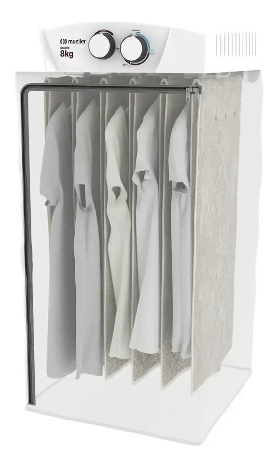 Secadora De Parede Mueller Solaris Timer 120 Minutos 8 Kg Cor Branco
