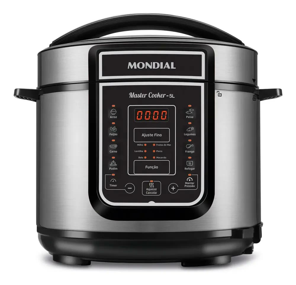 Panela de Pressão Elétrica Digital 5L, Mondial, 900W - PE-38