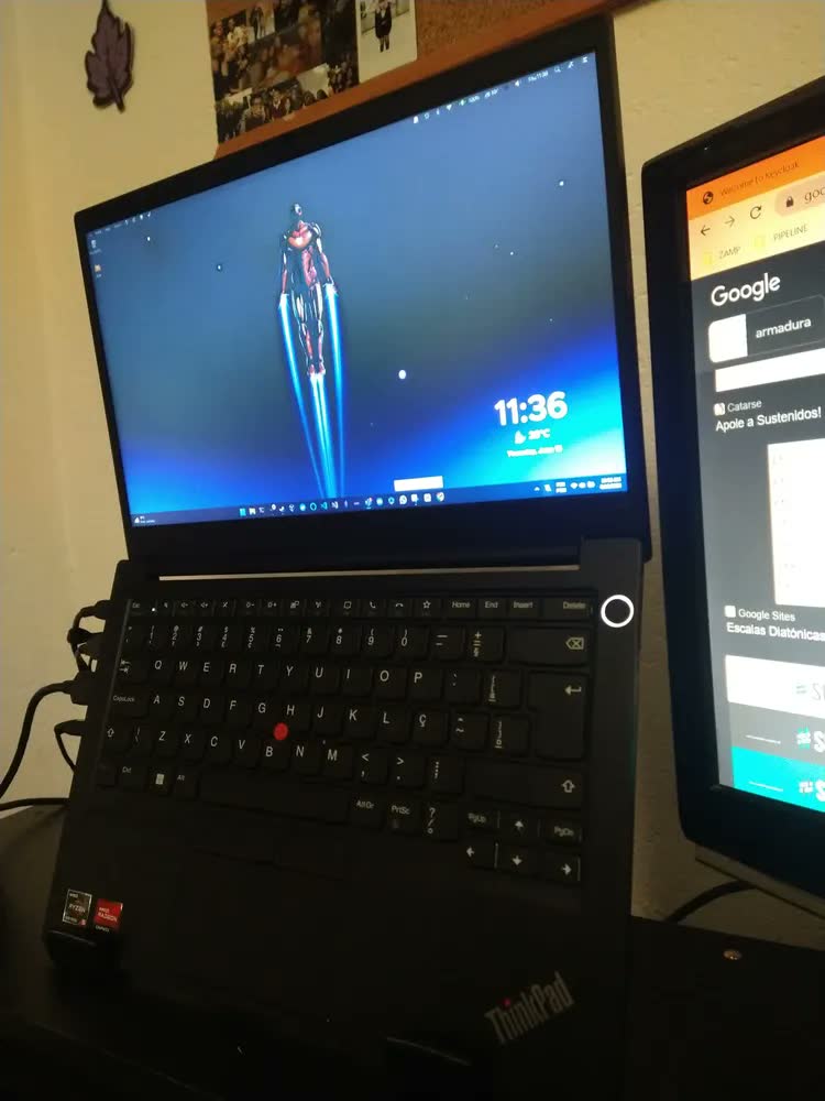 foto de Suporte Notebook Alto Abertura Tela 180º Ergonômico Portátil Cor Preto