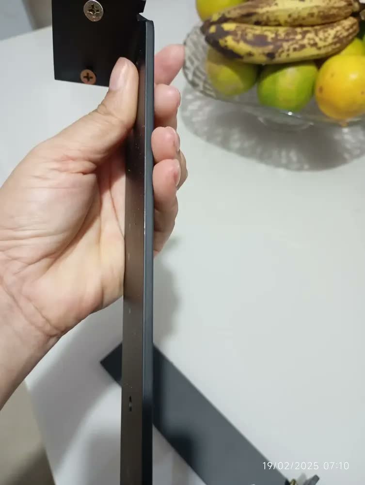 foto de 20cm - Mão Francesa Cantoneira Preta Invisível - Rio Design99 - Ferro Aço Suporte Para Prateleira Reforçada Resistente Industrial Madeira Bancada Estante s15
