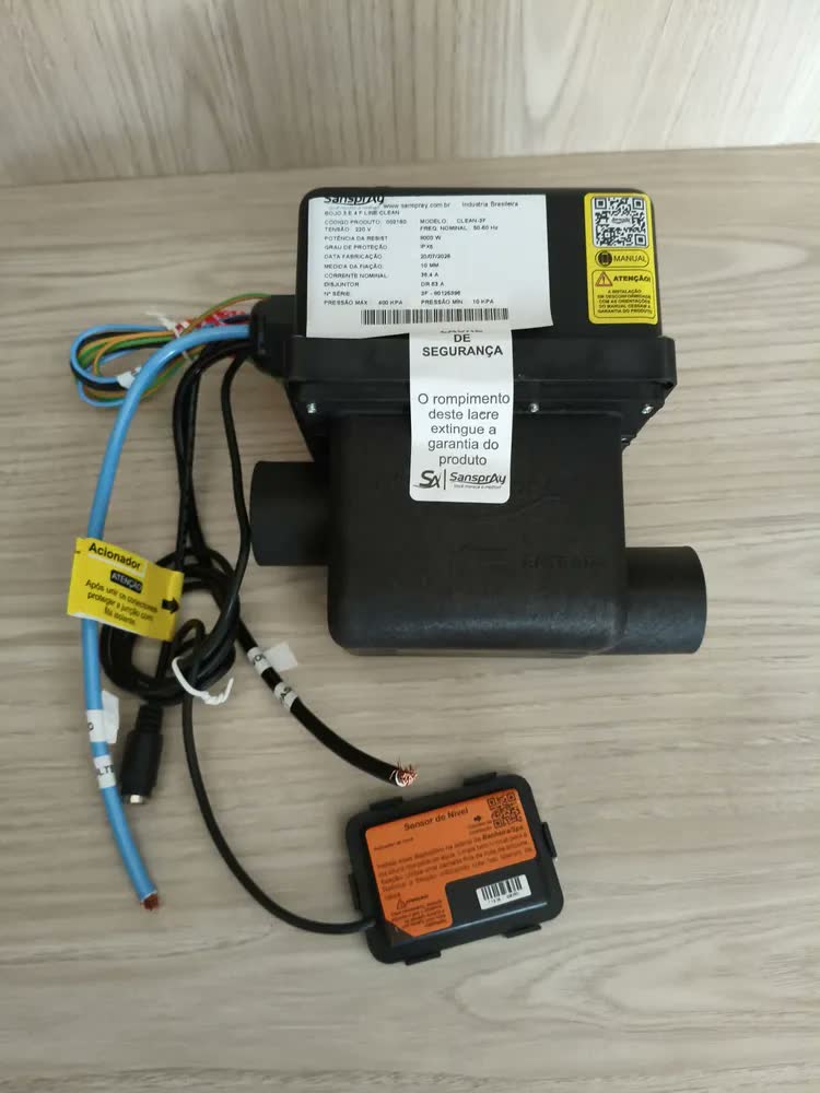 foto de Aquecedor Elétrico Bojo Sanspray Banheira Hidro Spa 8000W 3F 4F Sem Painel Preto