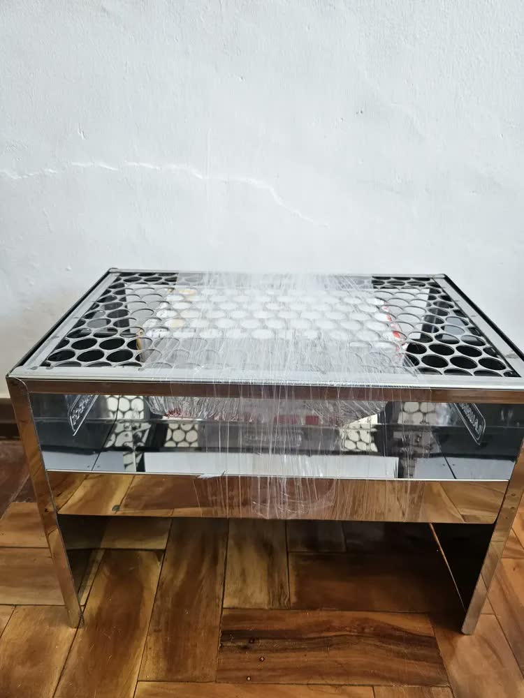 foto de Churrasqueira De Inox Pequena Portatil Tijolo Refratário