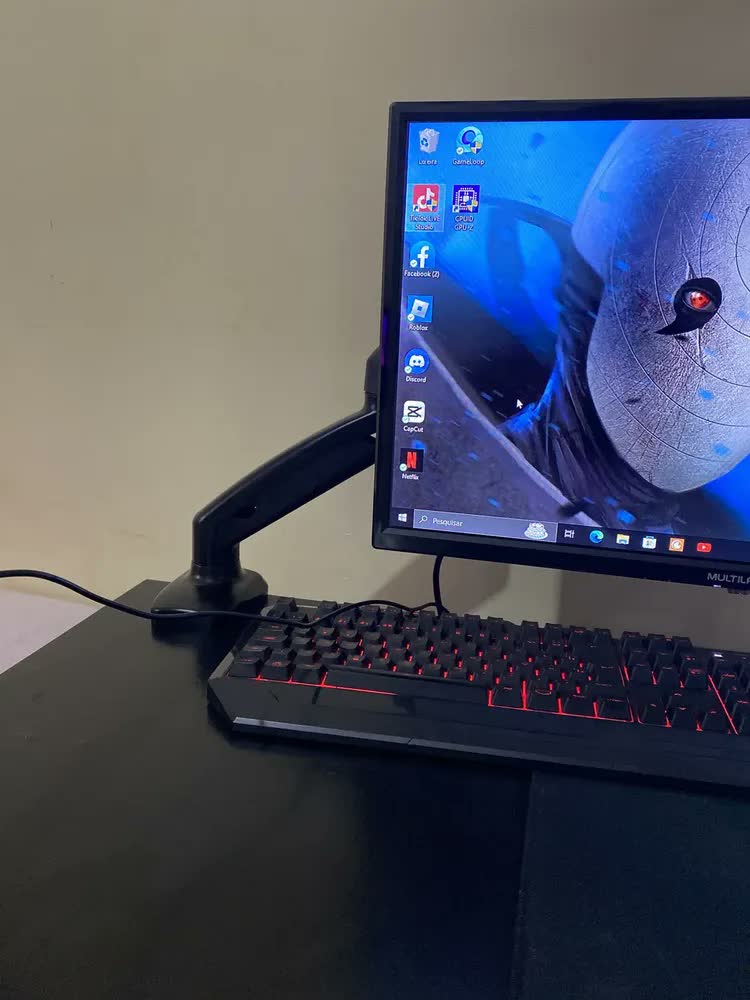 foto de Suporte De Mesa Com Pistão A Gás 14 À 32'' Aquário Sim-2000 Cor Preto