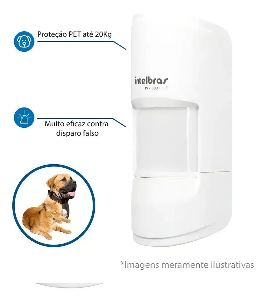 Sensor De Alarme Ivp 5001 Pet Intelbras