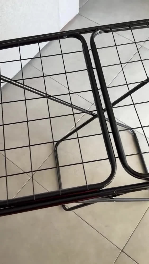 foto de Varal de Chão Dobrável Mor com Asas, para Secar Roupa, Branco