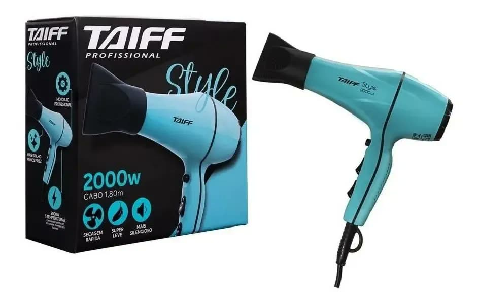 foto de Secador De Cabelo Profis Style Azul 2000w Taiff 110 Volts