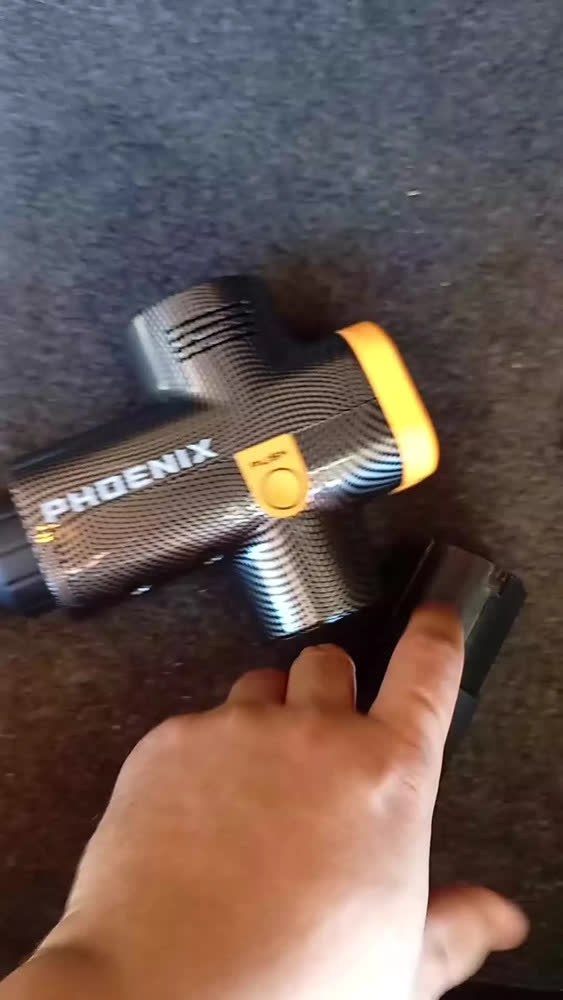 foto de Massageador Elétrico Phoenix A2 Profissional Digital Cor Preto