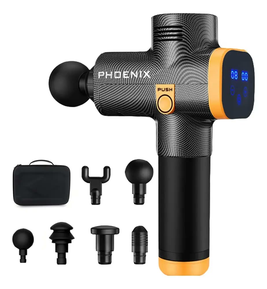 Massageador Elétrico Phoenix A2 Profissional Digital Cor Preto